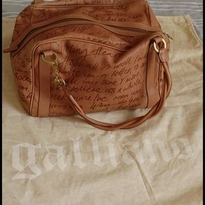 John Galliano leather bag